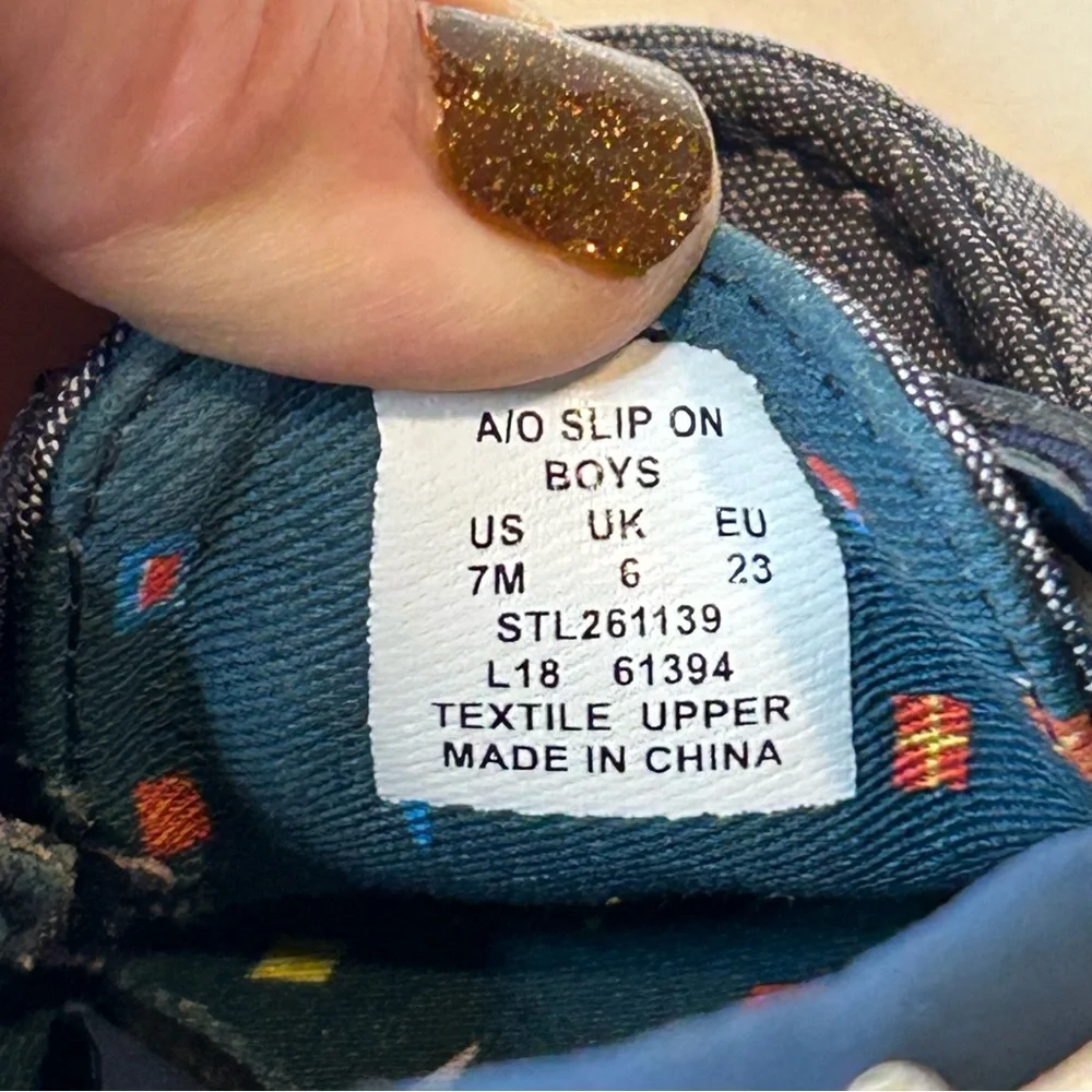 COPY - Kids Sperry Top-Sider denim chambray boat deck shoes like new Size 7 AO …
